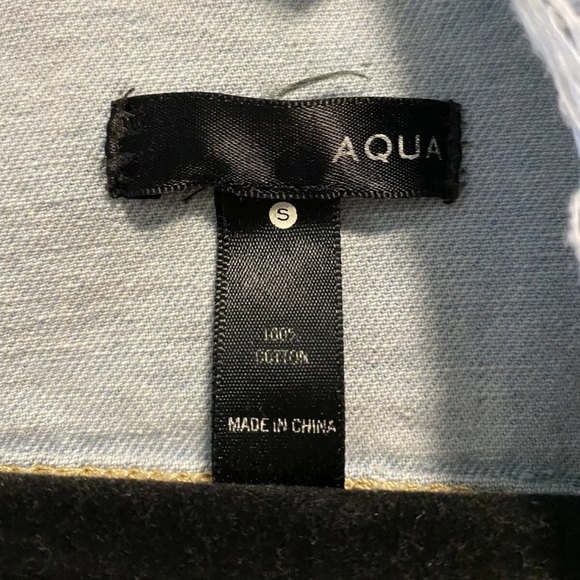 Aqua Jean Jacket Light-wash Denim Small - Picture 7 of 7